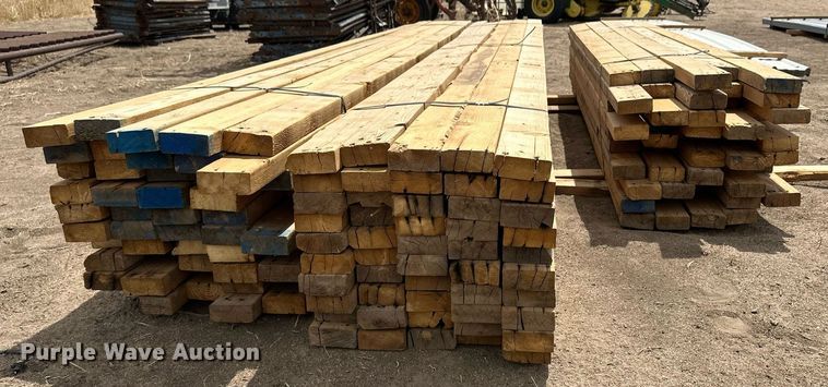 image for item KX9092 Approximately 150 pieces of 2" x 4" lumber