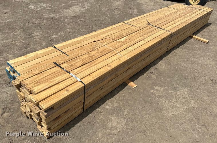 image for item KX9093 Approximately 100 pieces of 2" x 4" lumber
