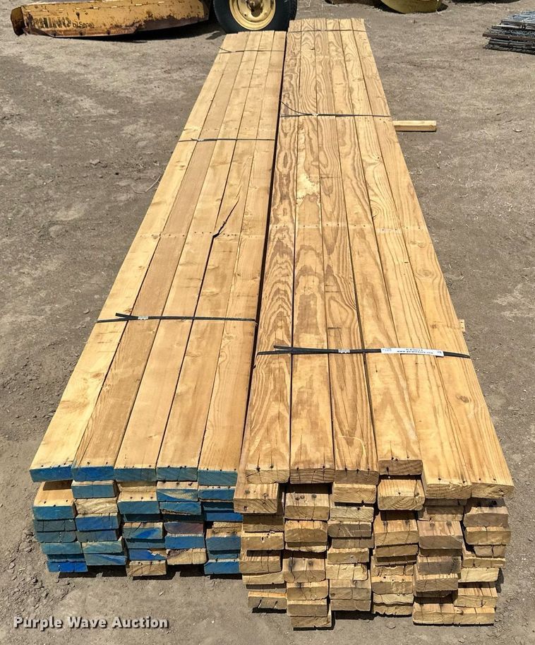 image for item KX9093 Approximately 100 pieces of 2" x 4" lumber
