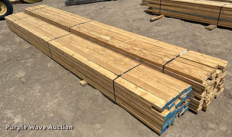 image for item KX9093 Approximately 100 pieces of 2" x 4" lumber