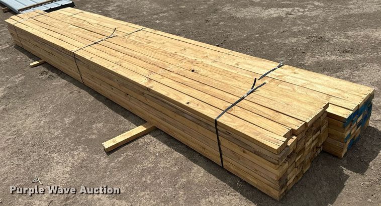 image for item KX9093 Approximately 100 pieces of 2" x 4" lumber