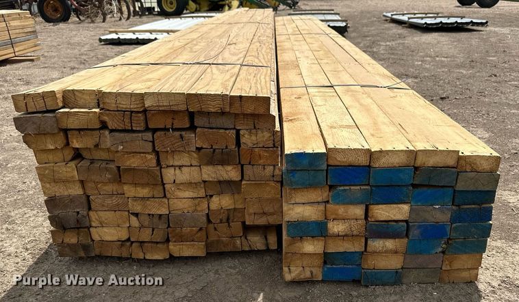 image for item KX9093 Approximately 100 pieces of 2" x 4" lumber
