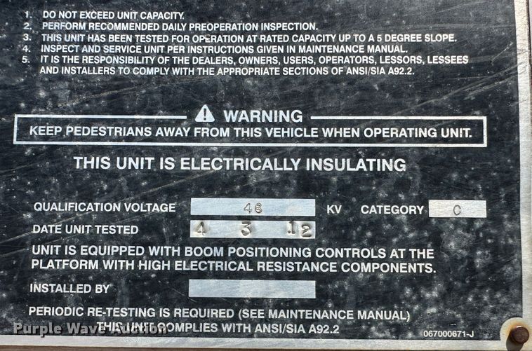 image for item KX9183 2012 Ford F550 Super Duty  bucket truck