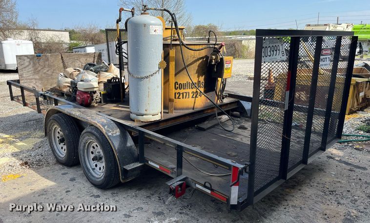 image for item LA9885 2011 SealMaster Crack Pro 100 Skid  crack sealer with 2011 Heartland trailer