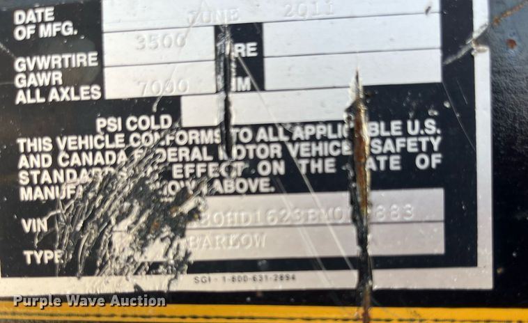 image for item LA9885 2011 SealMaster Crack Pro 100 Skid  crack sealer with 2011 Heartland trailer