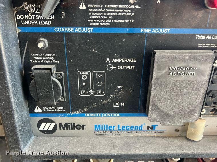 image for item LI9607 Miller Legend NT  welder/generator