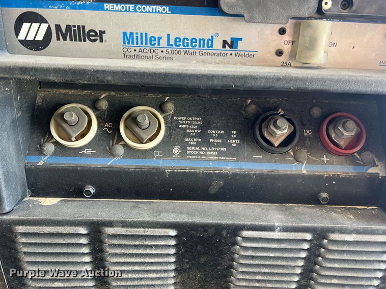 image for item LI9607 Miller Legend NT  welder/generator