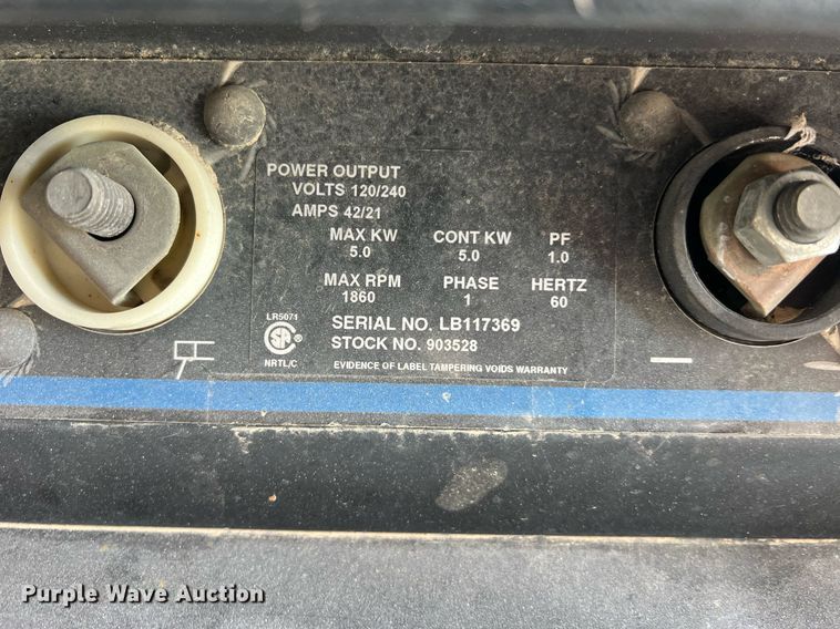 image for item LI9607 Miller Legend NT  welder/generator