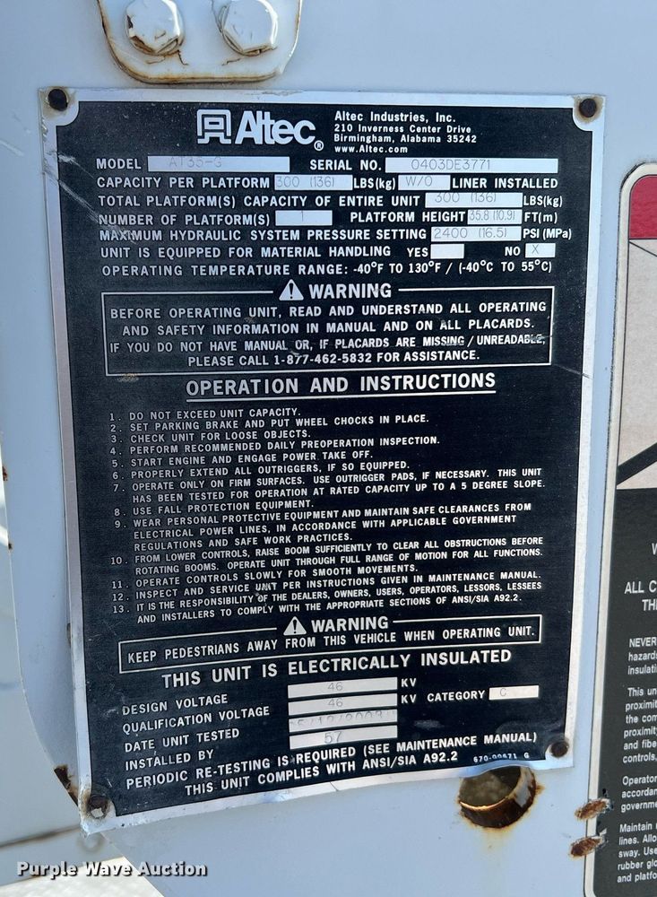 image for item LI9608 2003 Ford F550 Super Duty XL  bucket truck