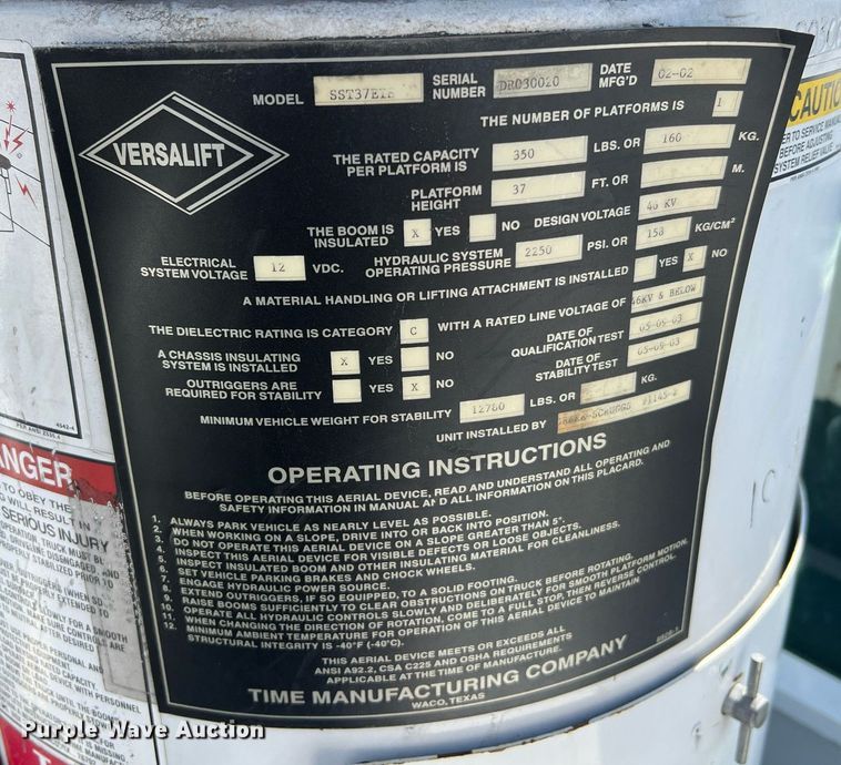 image for item LI9609 2003 Ford F550 Super Duty XL  bucket truck