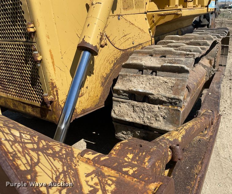 image for item LJ9609 1987 Dresser TD20G  dozer with Bron tile plow