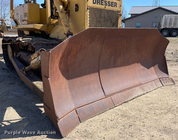 image for item LJ9609 1987 Dresser TD20G  dozer with Bron tile plow