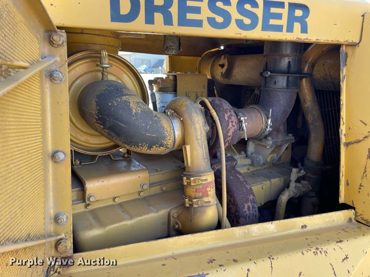 image for item LJ9609 1987 Dresser TD20G  dozer with Bron tile plow