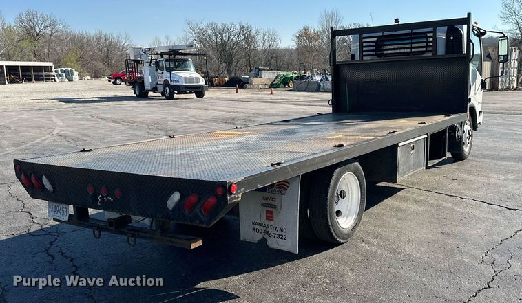 image for item LN9435 2016 Isuzu NPR HD  flatbed truck