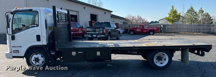 image for item LN9435 2016 Isuzu NPR HD  flatbed truck