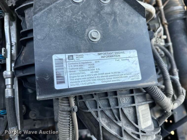 image for item LN9435 2016 Isuzu NPR HD  flatbed truck