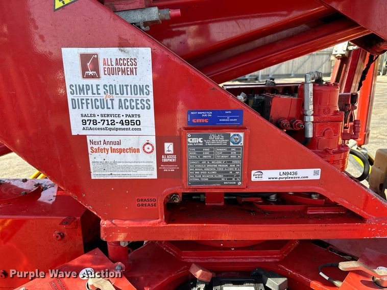 image for item LN9436 2016 CMC S19HD  boom lift