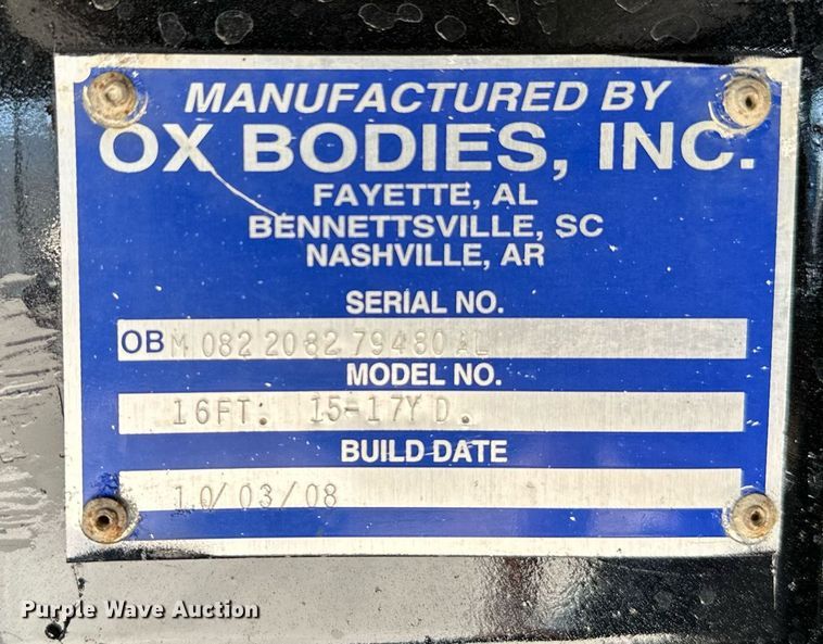 image for item LR9617 2009 Kenworth T800  dump truck