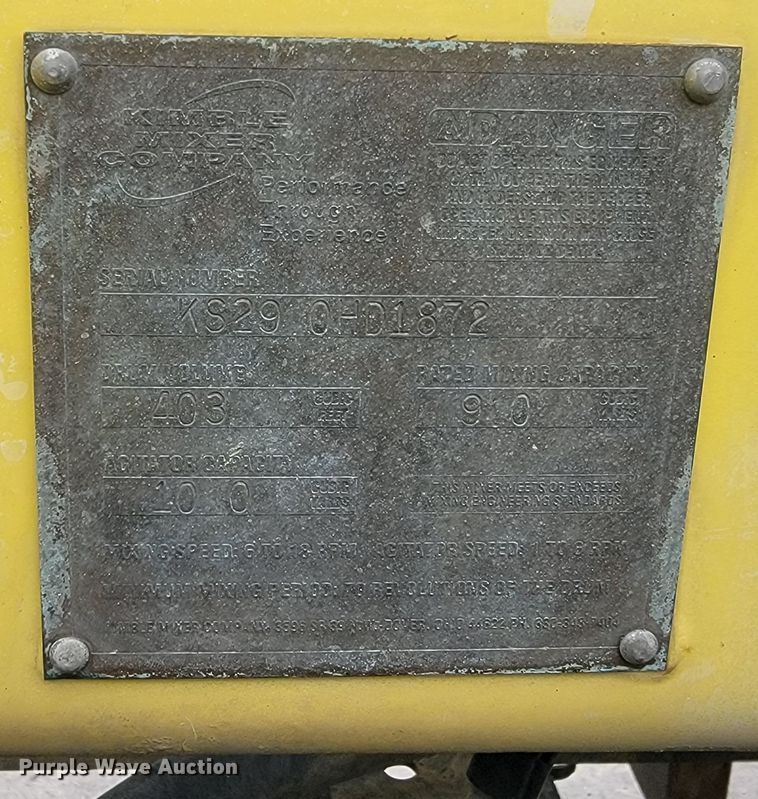 image for item LV9458 2002 Sterling LT8500  ready mix truck