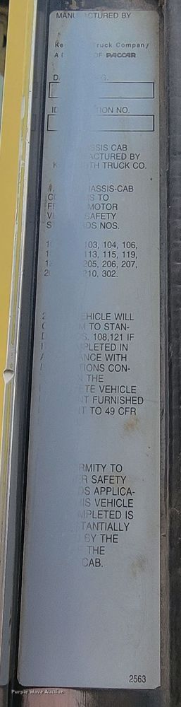 image for item LV9462 2000 Kenworth W900B  ready mix truck