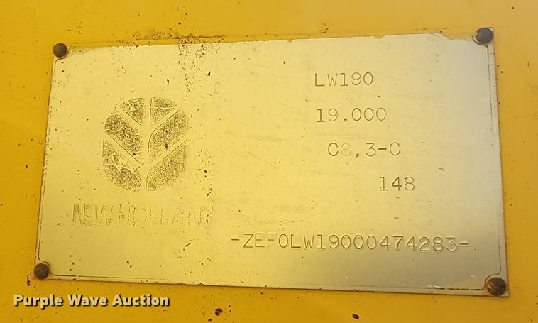 image for item LV9484 2000 New Holland LW190  wheel loader
