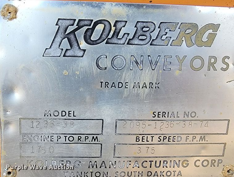 image for item LV9511 Kolberg 1236-38  conveyor