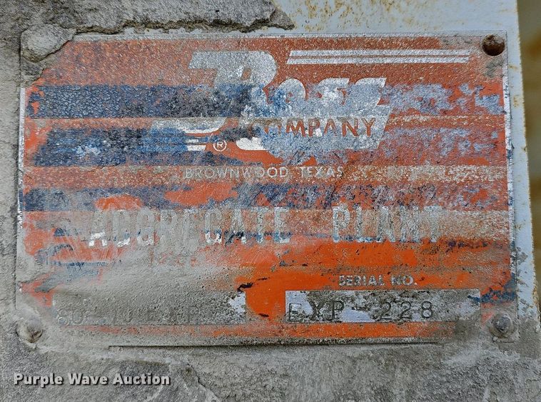 image for item MB9951 Ross  concrete batch plant