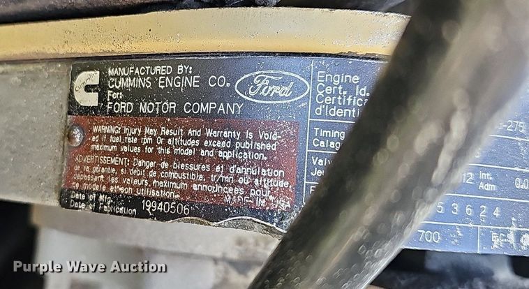 image for item MB9975 1995 Ford LT8000  ready mix truck