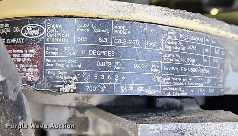 image for item MB9975 1995 Ford LT8000  ready mix truck