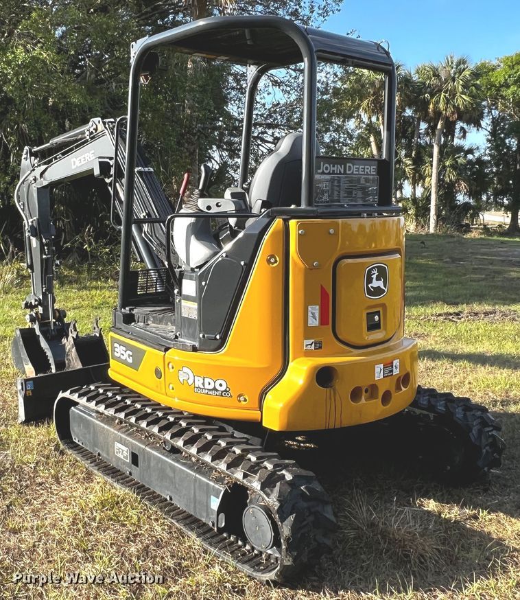 image for item MF9894 2022 John Deere 35G  mini excavator