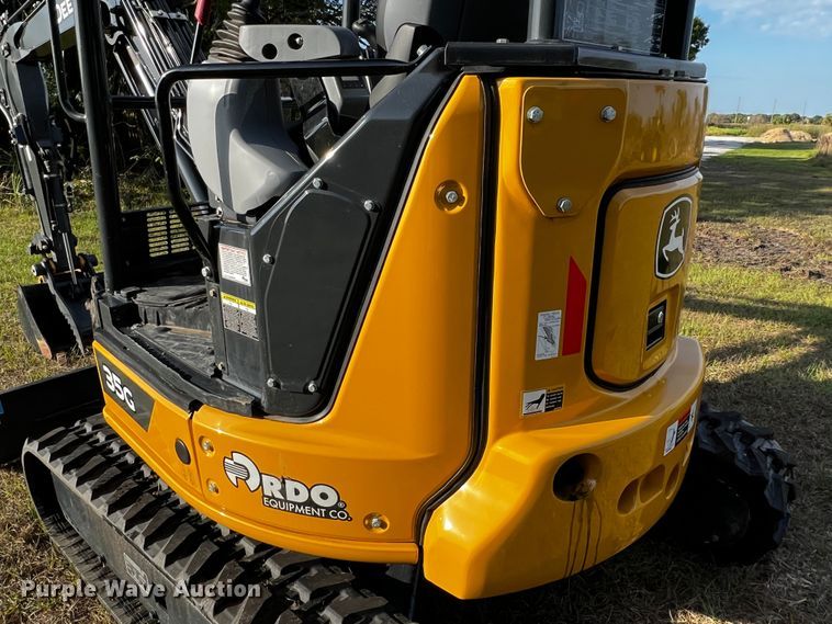 image for item MF9894 2022 John Deere 35G  mini excavator