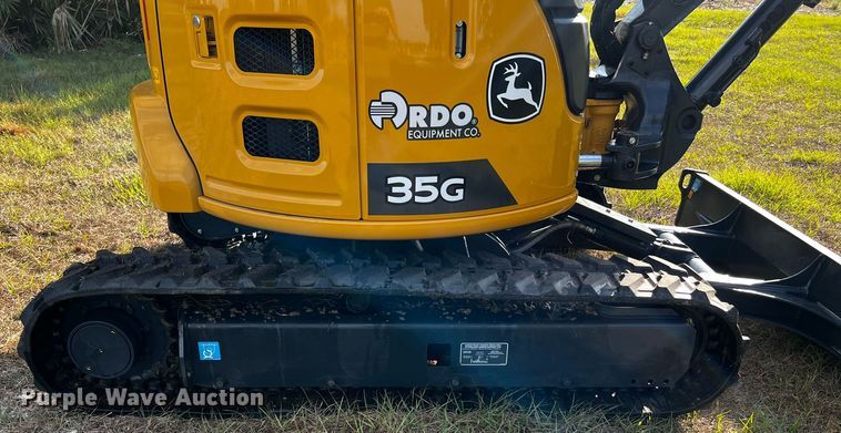image for item MF9894 2022 John Deere 35G  mini excavator