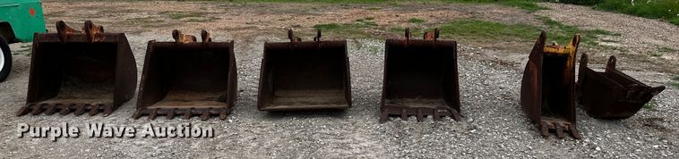 image for item MF9910 (6) backhoe buckets