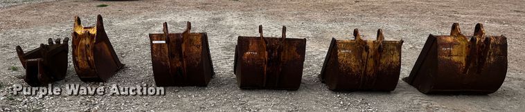 image for item MF9910 (6) backhoe buckets