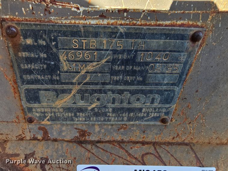 image for item MI9458 Boughton  103" W side dump bucket