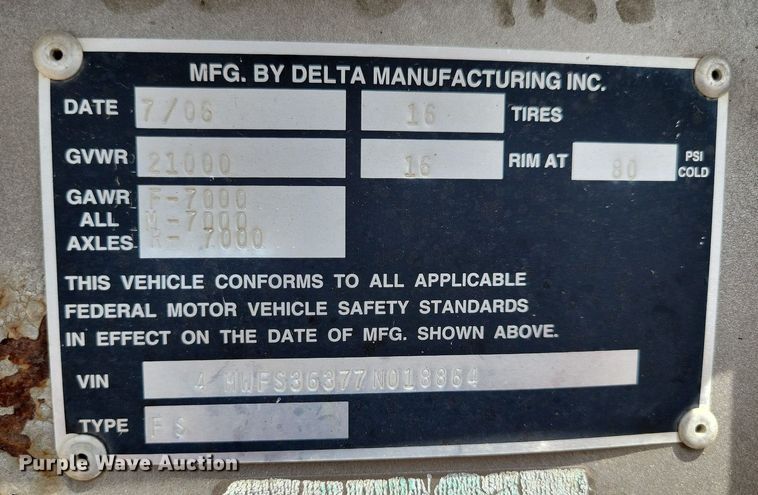 image for item MO9661 2007 Delta  Equipment trailer