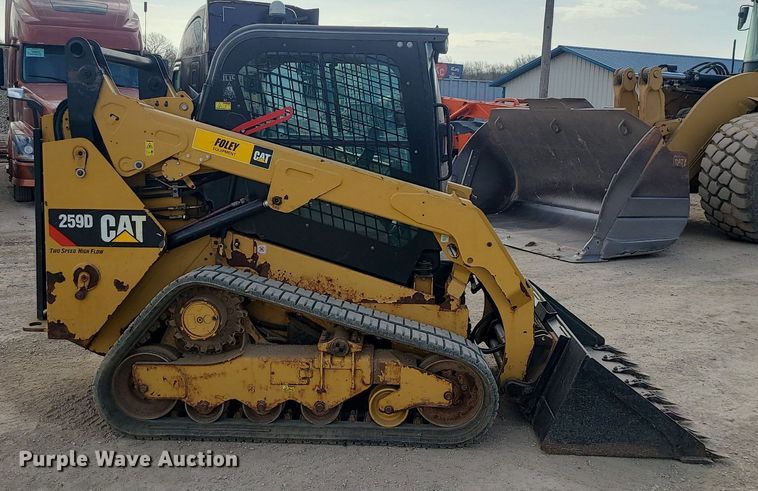 image for item MX9615 2016 Caterpillar 259D  tracked skid steer loader