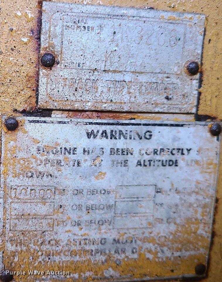 image for item MX9631 1970 Caterpillar 977K  track loader