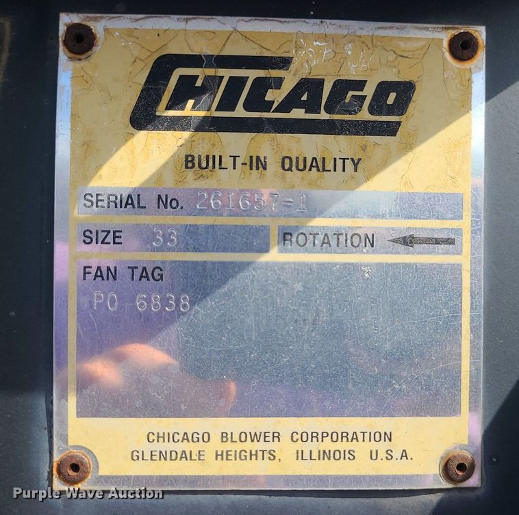 image for item MX9654 Chicago  air curtain burner