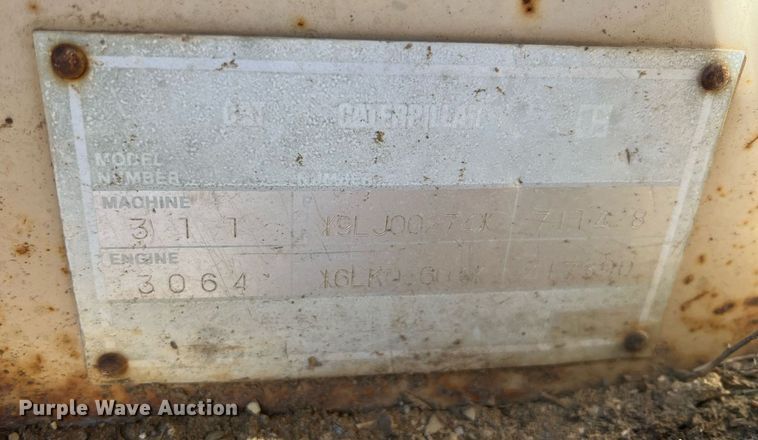 image for item MY9558 1994 Caterpillar 311  excavator