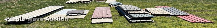 image for item MY9560 Approximately 161 pieces of steel siding/roofing