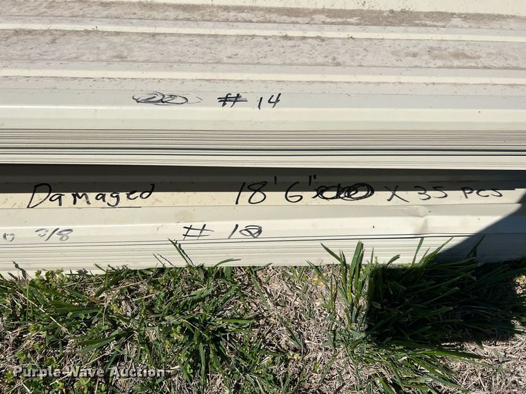 image for item MY9668 Approximately 166 pieces of steel siding/roofing