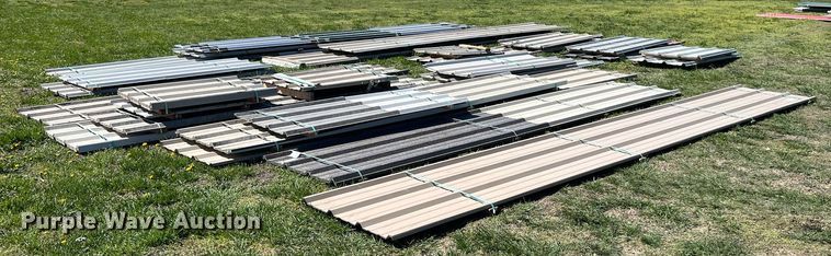 image for item MY9669 Approximately 408 pieces of steel siding/roofing