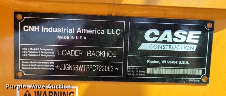 image for item DK5211 Case 580 Super N WT  backhoe