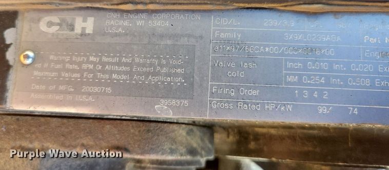 image for item DK5216 2003 Case 960 Turbo  trencher