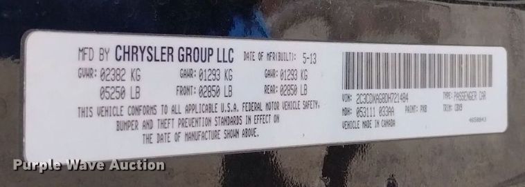 image for item DN6408 2013 Dodge Charger Police