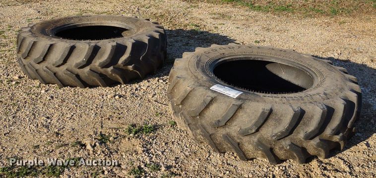 image for item DQ1642 (2) Goodyear 420/90R30 tires