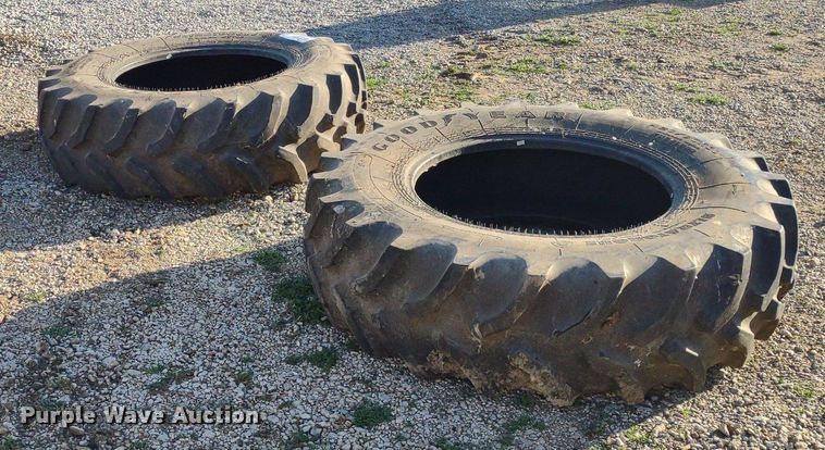 image for item DQ1642 (2) Goodyear 420/90R30 tires