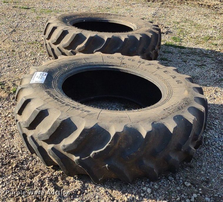 image for item DQ1642 (2) Goodyear 420/90R30 tires