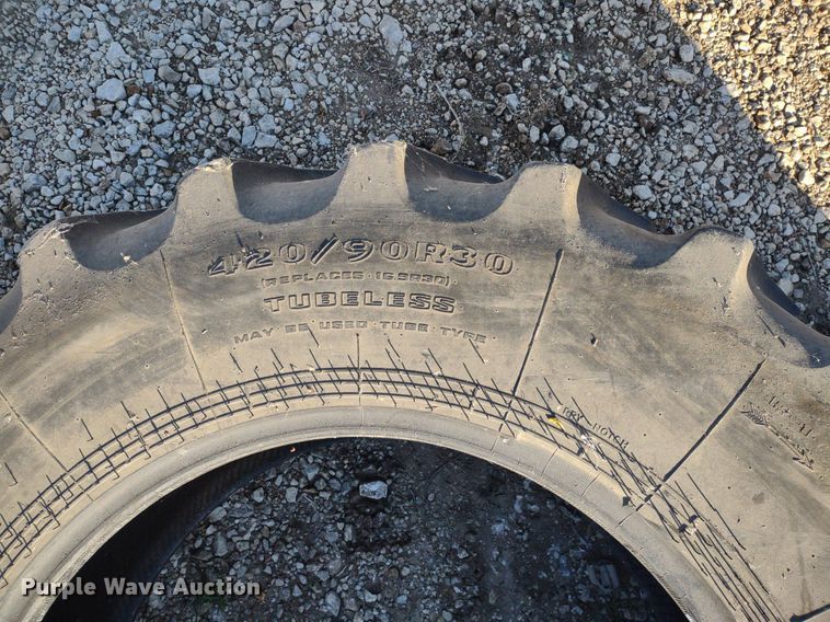 image for item DQ1642 (2) Goodyear 420/90R30 tires